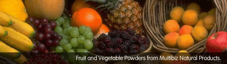 Fruit and Vegetable Powders from Multibiz Natural Products